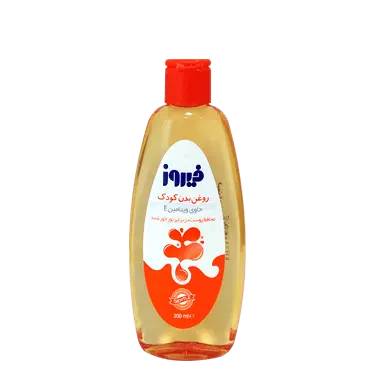 روغن بدن کودک 200 میلی لیتر حاوی ویتامین E فیروز